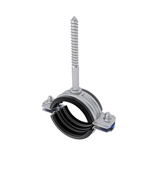 PIPE CLAMP WITH TRIPHONE - SHORT